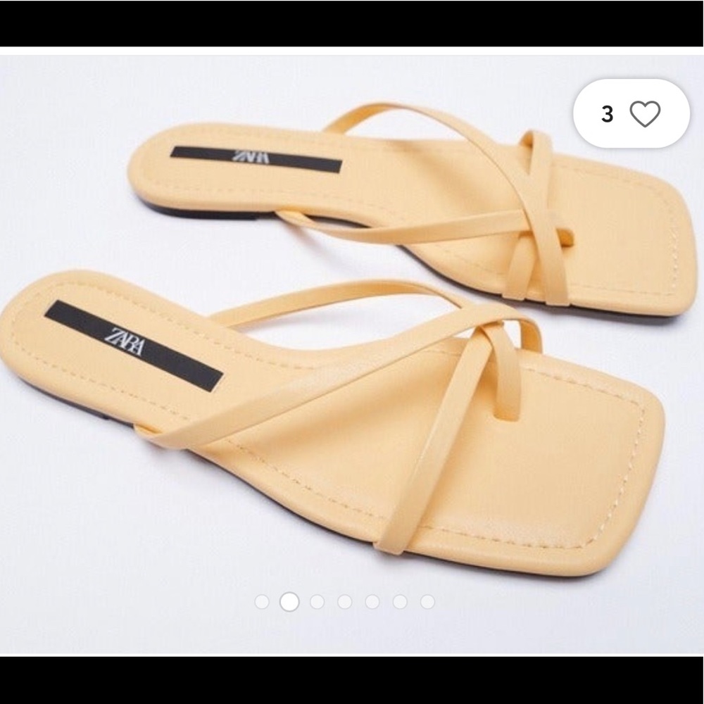 Zara Vanilla Strappy Sandal Size 7.5